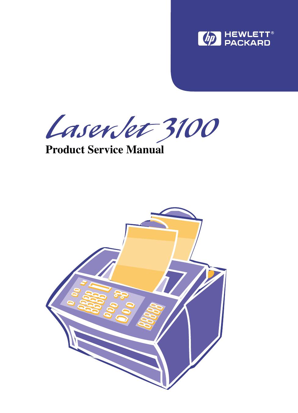HP LaserJet 3100 Service Manual by Unknown