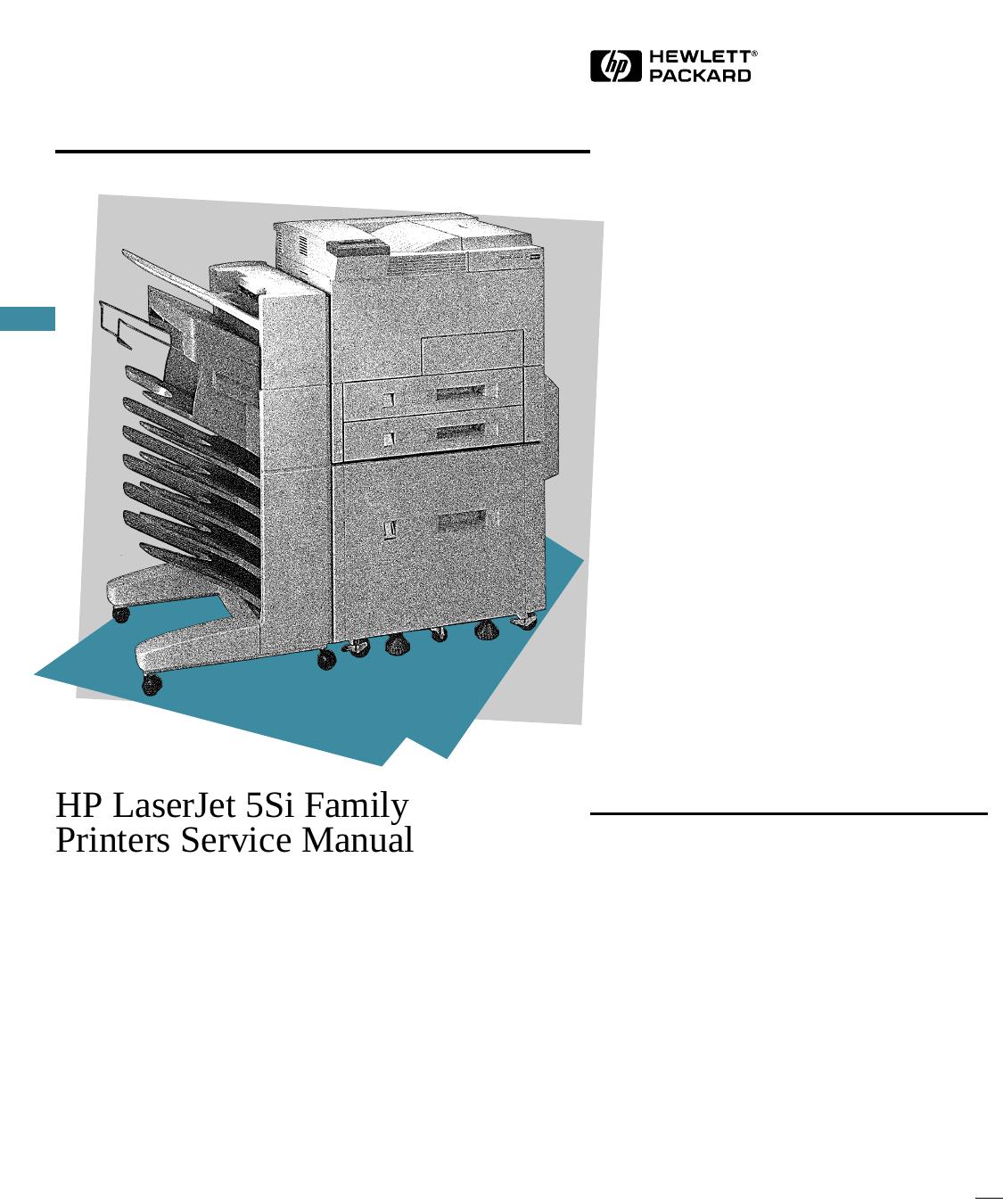 HP LaserJet 5Si Family Printers Service Manual, C4077-90960 by Service Manual C4077-90960