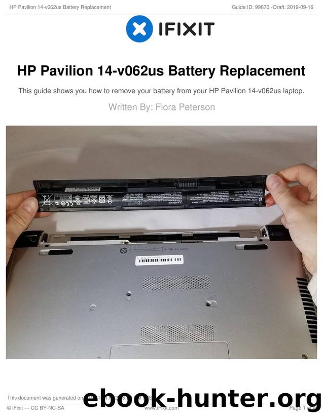 HP Pavilion 14-v062us Battery Replacement by Unknown