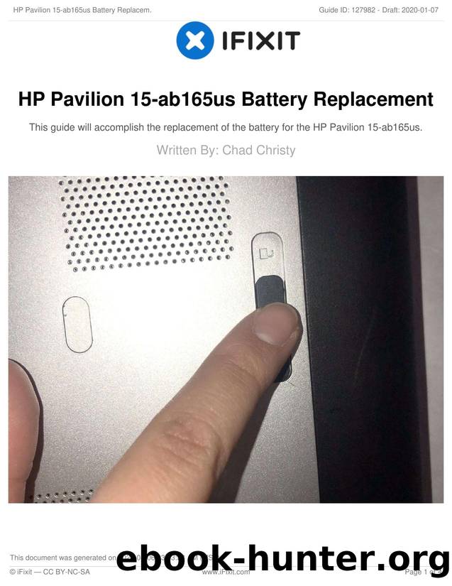 HP Pavilion 15-ab165us Battery Replacement by Unknown