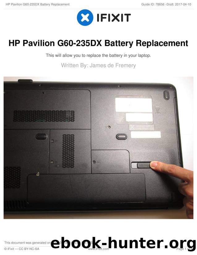 HP Pavilion G60-235DX Battery Replacement by Unknown