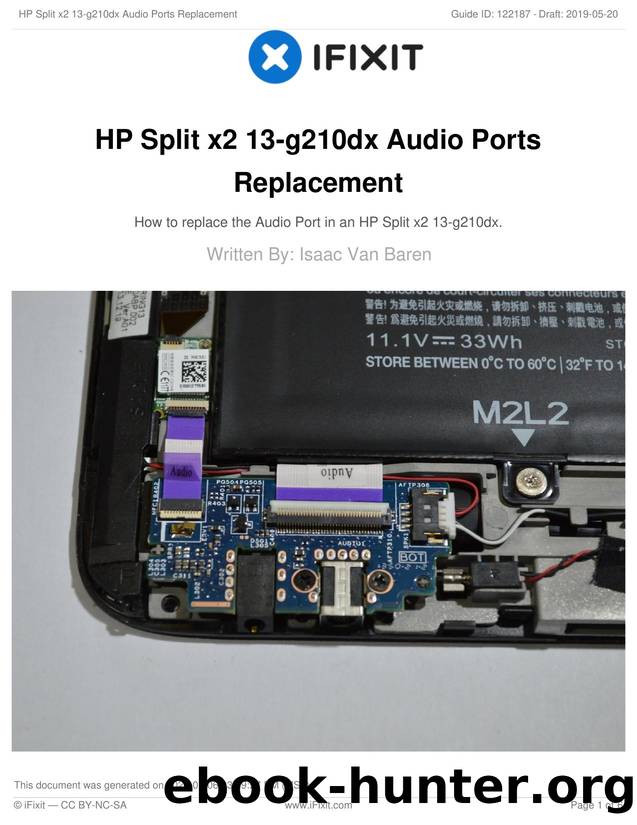 HP Split x2 13-g210dx Audio Ports Replacement by Unknown