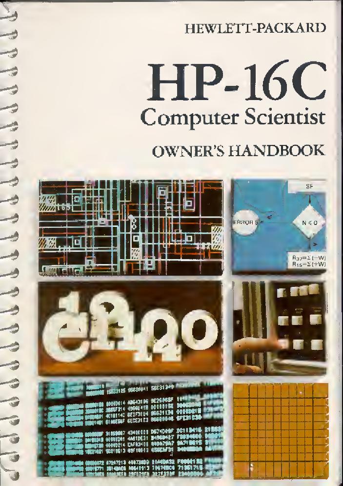 HP-16C Computer Scientist Owner's Handbook by Hewlett-Packard