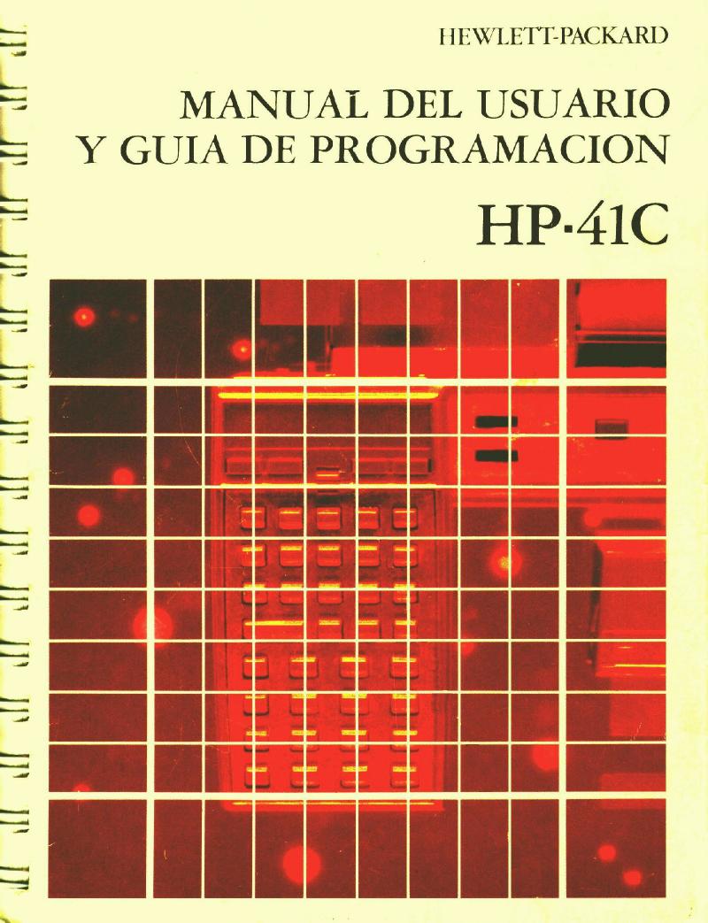 HP-41C Owners Handbook and Prog Guide by Spanish