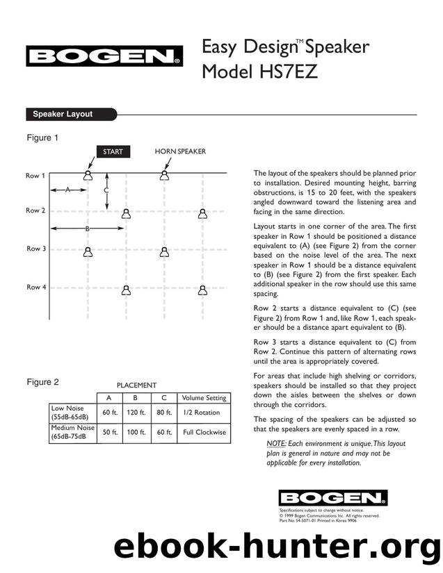 HS7EZ Manual - Easy Design Speaker by Brit Byrnes