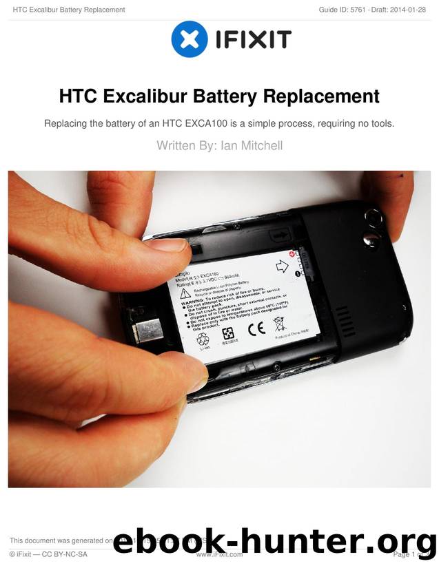 HTC Excalibur Battery Replacement by Unknown