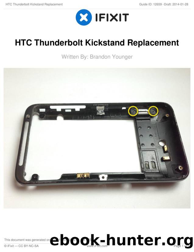 HTC Thunderbolt Kickstand Replacement by Unknown