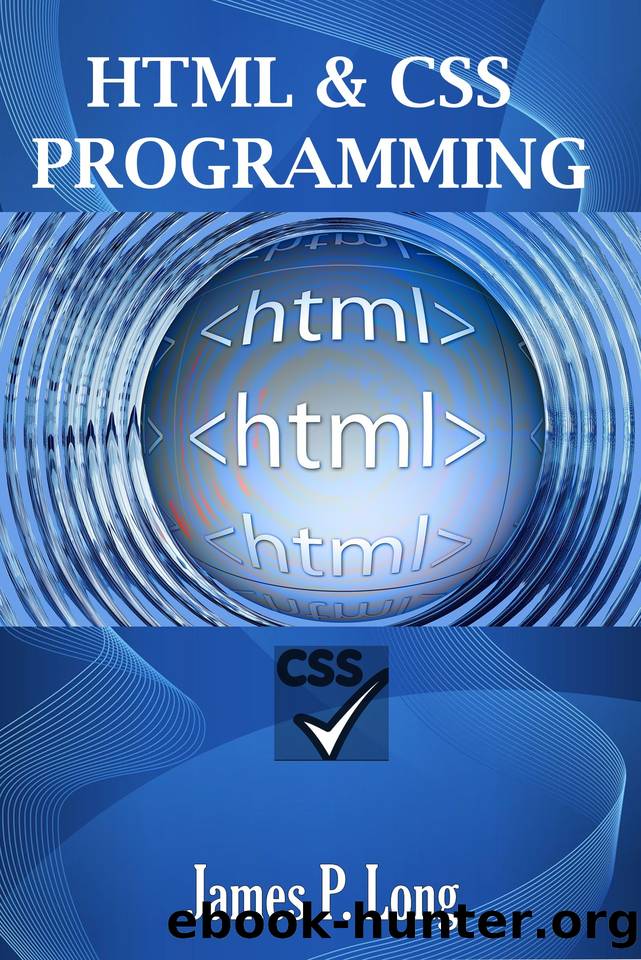 HTML & CSS Programming: Basic Programming Guide For Beginners by James P. Long