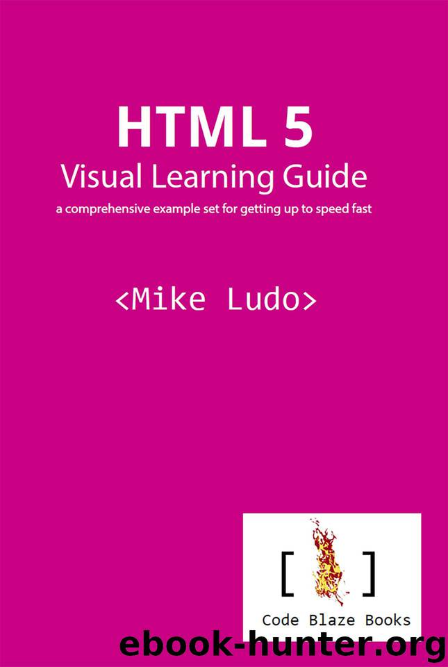 HTML 5 Visual Learning Guide: a comprehensive example set for getting up to speed fast by Ludo Mike