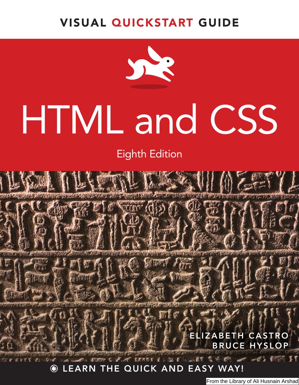 HTML and CSS: Visual QuickStart Guide by Elizabeth Castro Bruce Hyslop