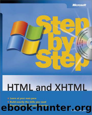 HTML and XHTML Step by Step by Faithe Wempen