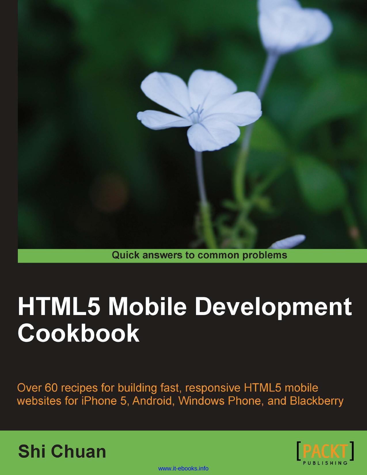HTML5 Mobile Development Cookbook by Shi Chuan