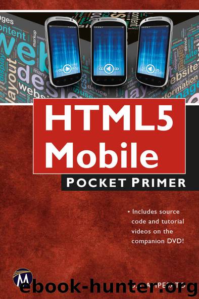 HTML5 Mobile Pocket Primer with DVD (Pocket Primer Series) by Oswald Campesato