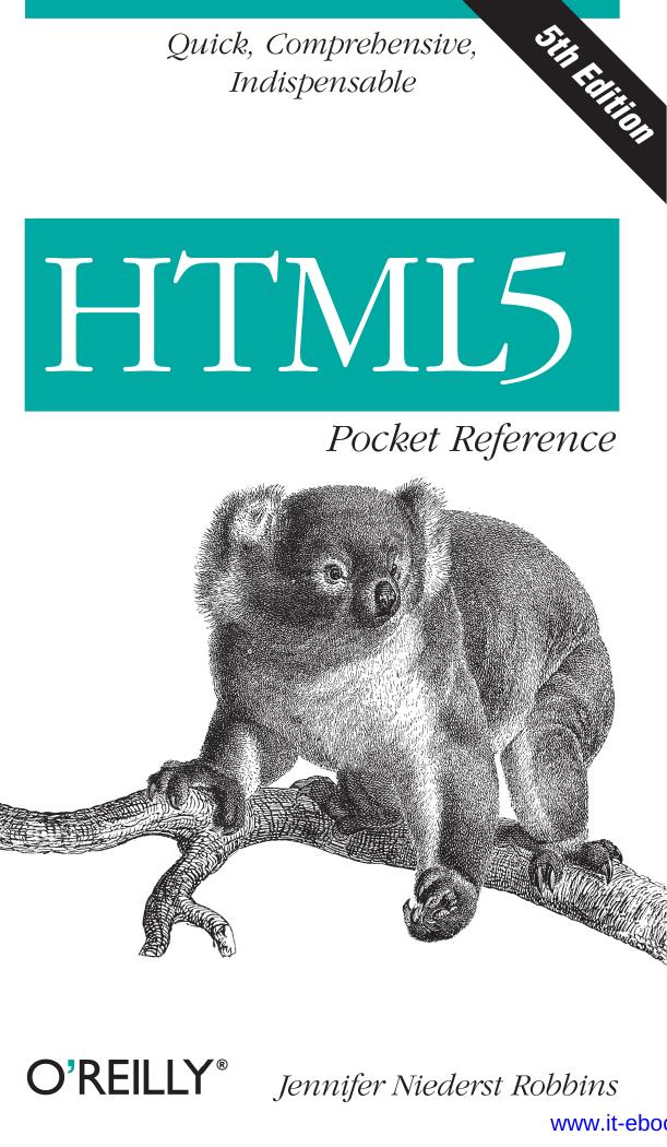 HTML5 Pocket Reference by Jennifer Niederst Robbins
