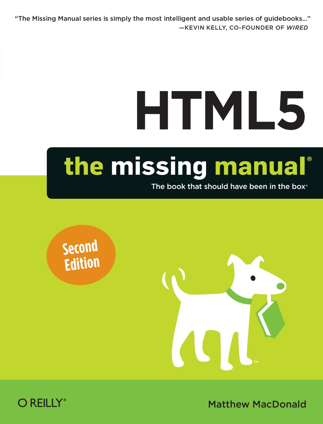 HTML5, The Missing Manual 2nd (2014) by Unknown