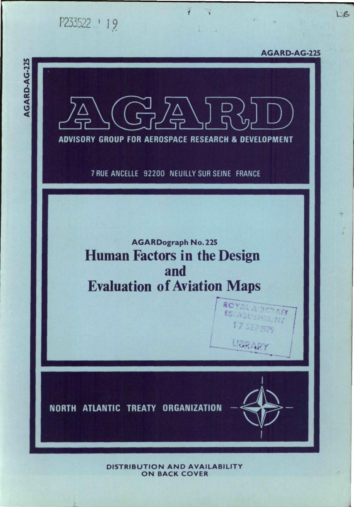 HUMAN FACTORS IN THE DESIGN AND EVALUATION OF AVIATION MAPS by Hopkin V.D