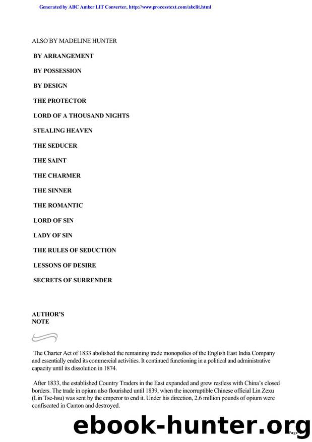 HUNTER Madeline - The Sins of Lord Easterbrook by The Sins of Lord Easterbrook