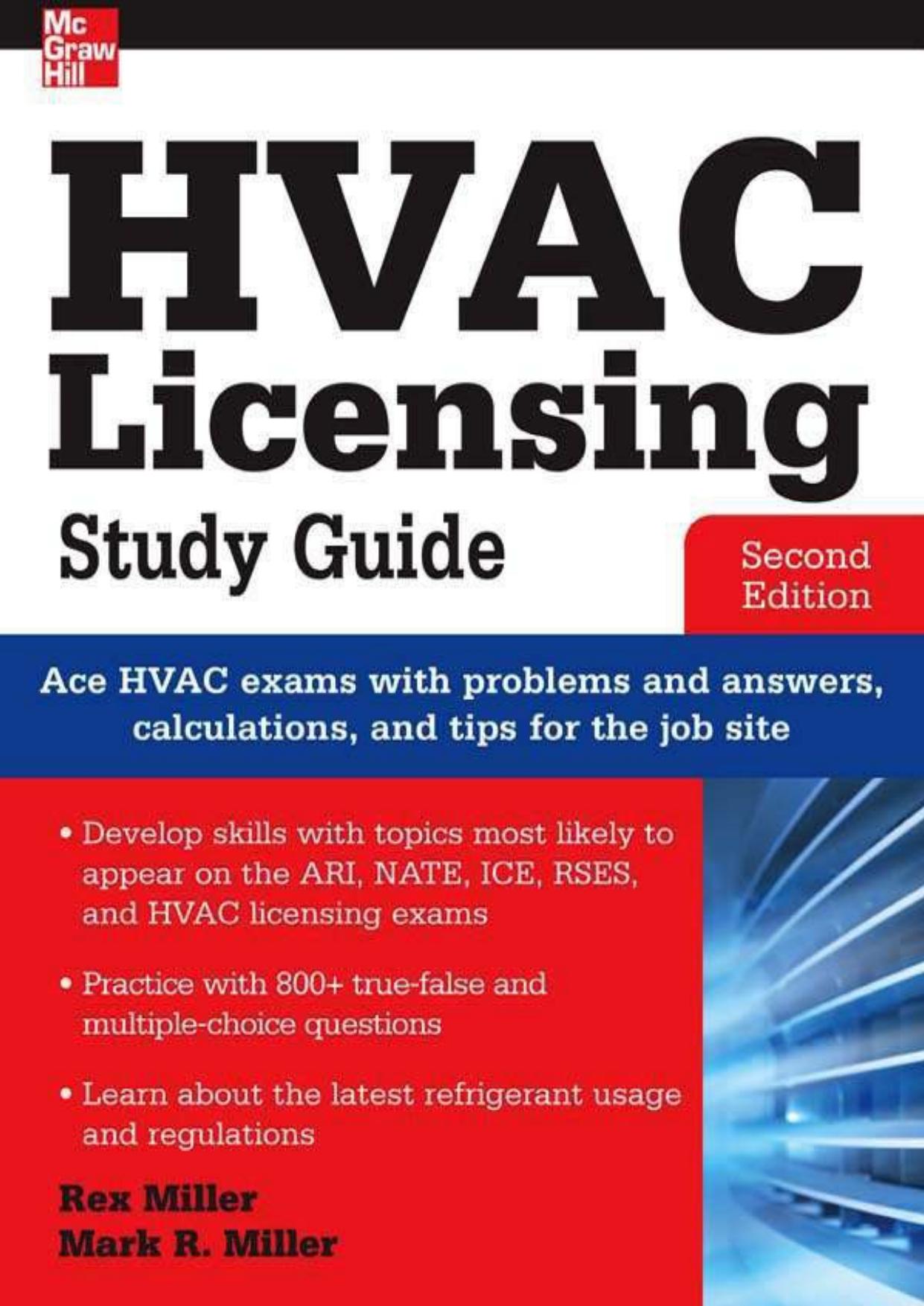 HVAC Licensing Study Guide, Second Edition by Rex Miller & Mark R. Miller