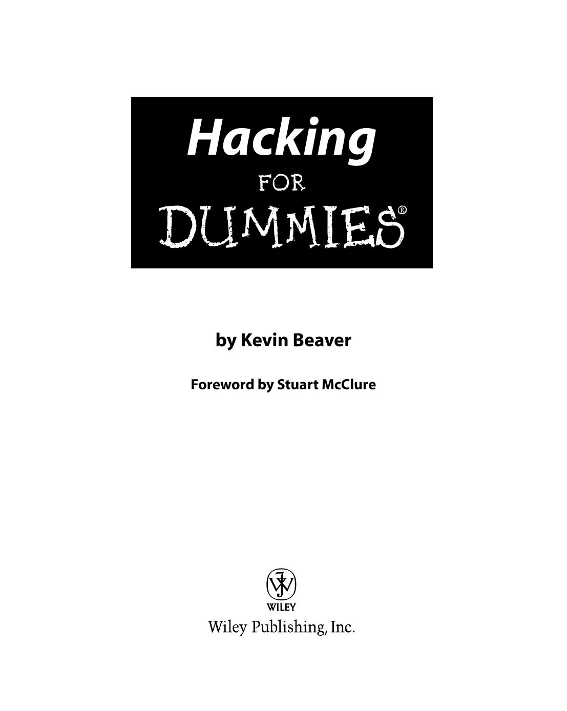Hacking for DUMmIES by Unknown