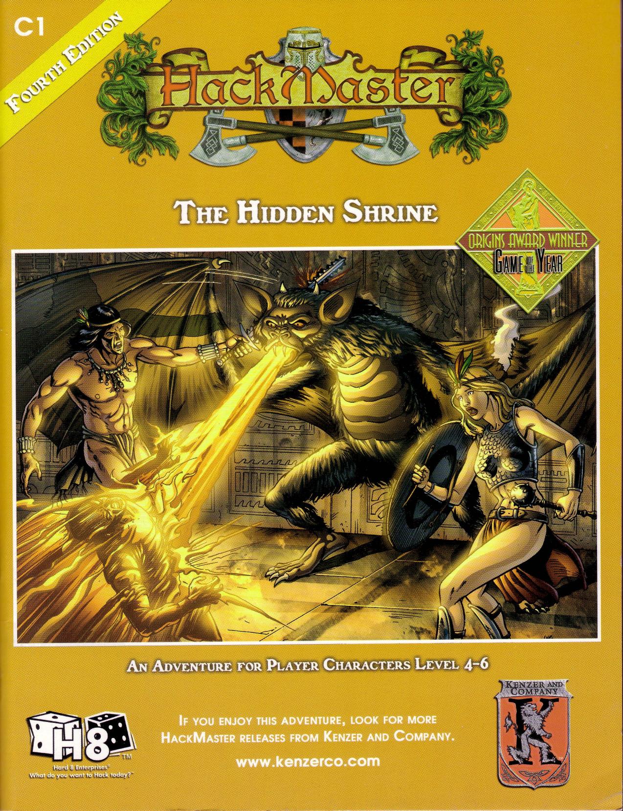 Hackmaster The Hidden Shrine by Unknown