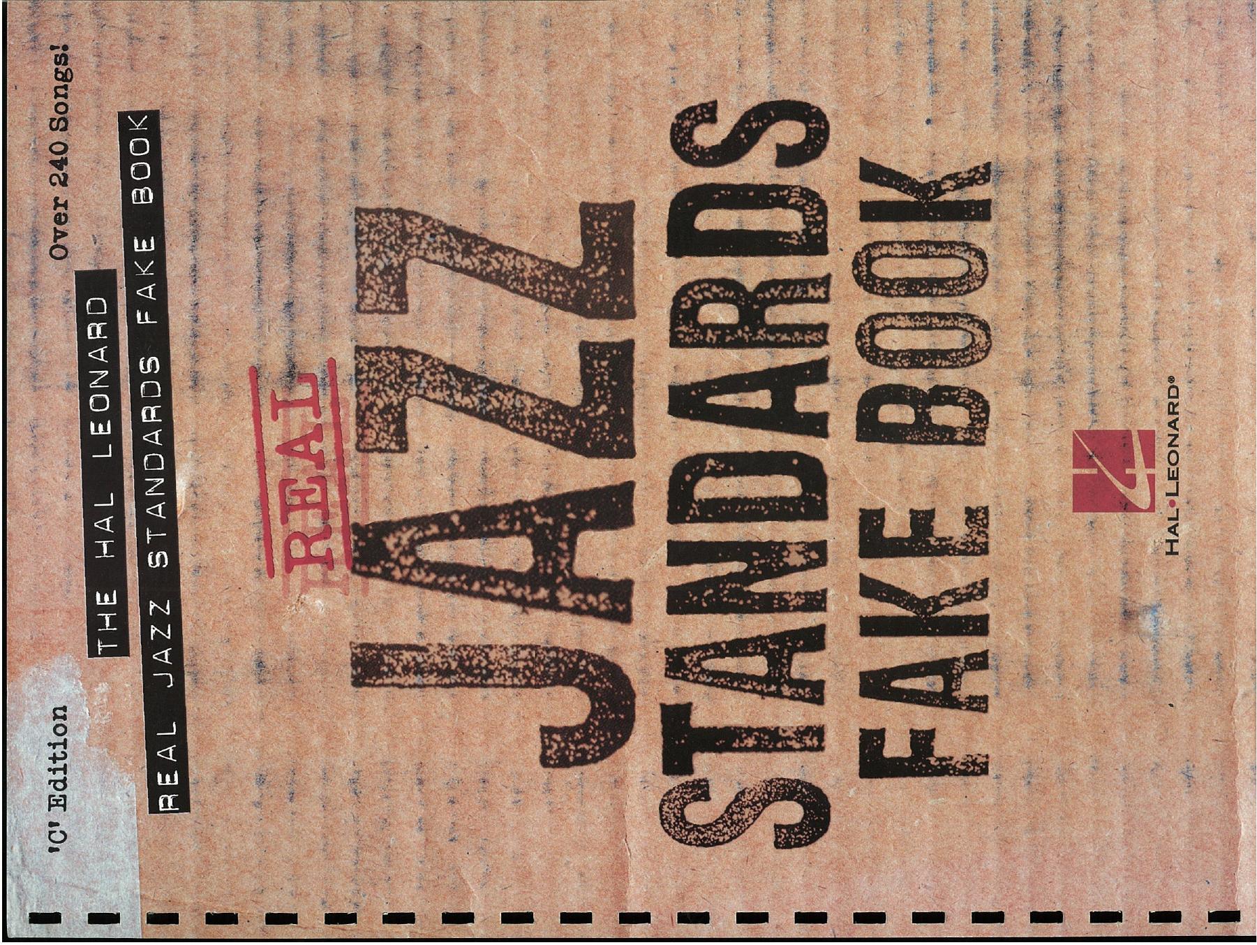 Hal Leonard Real Jazz Standards Fake Book by C edition