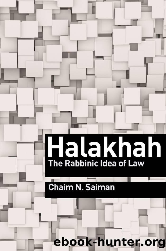 Halakhah by Saiman Chaim N