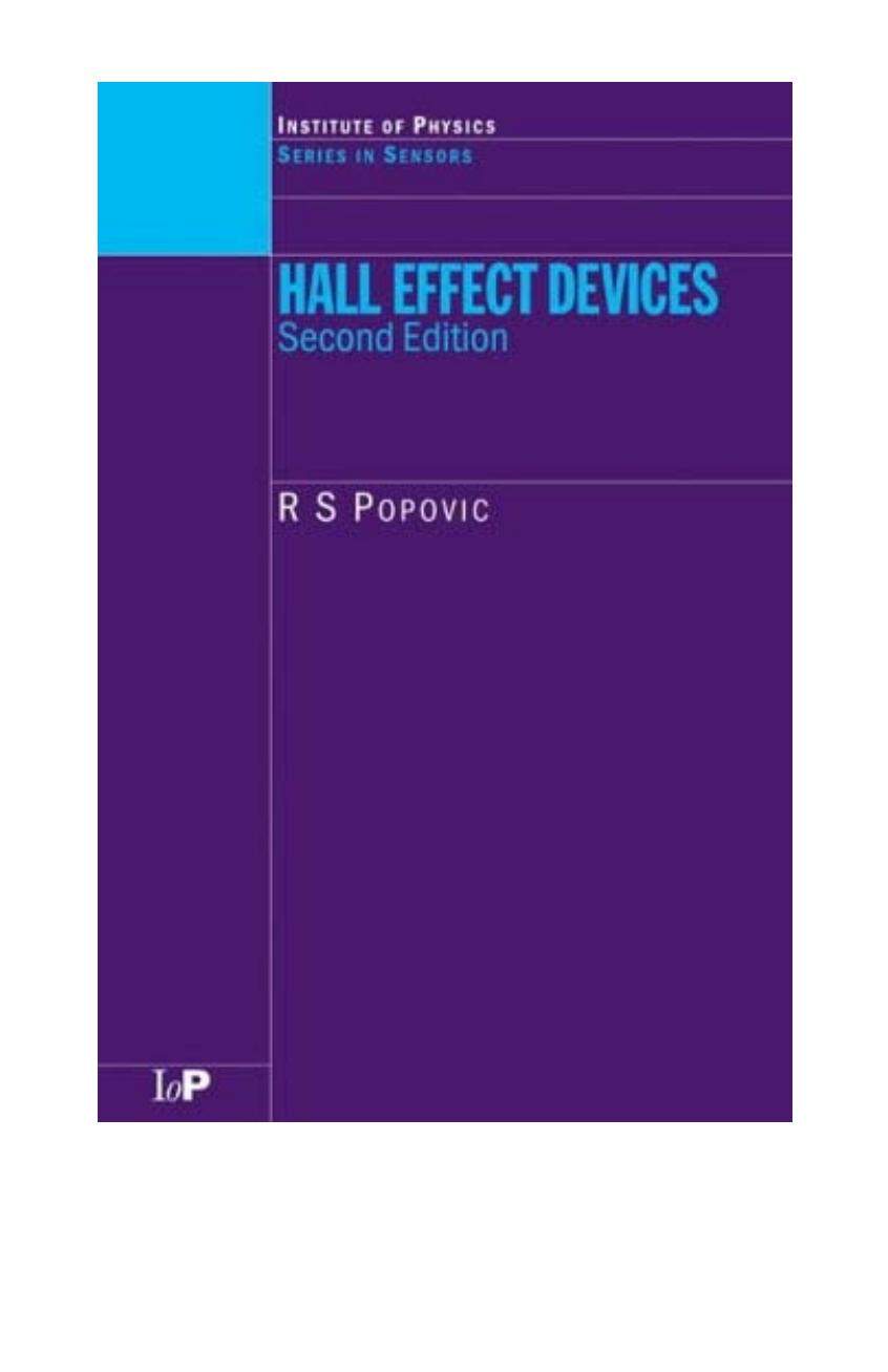 Hall Effect Devices, Second Edition by R.S. Popovic