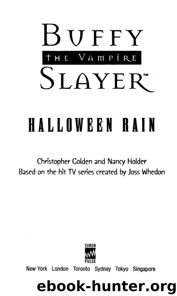 Halloween Rain by Christopher Golden & Nancy Holder