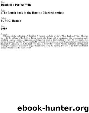 Hamish MacBeth 04 (1989) - Death of a Perfect Wife by M.C. Beaton