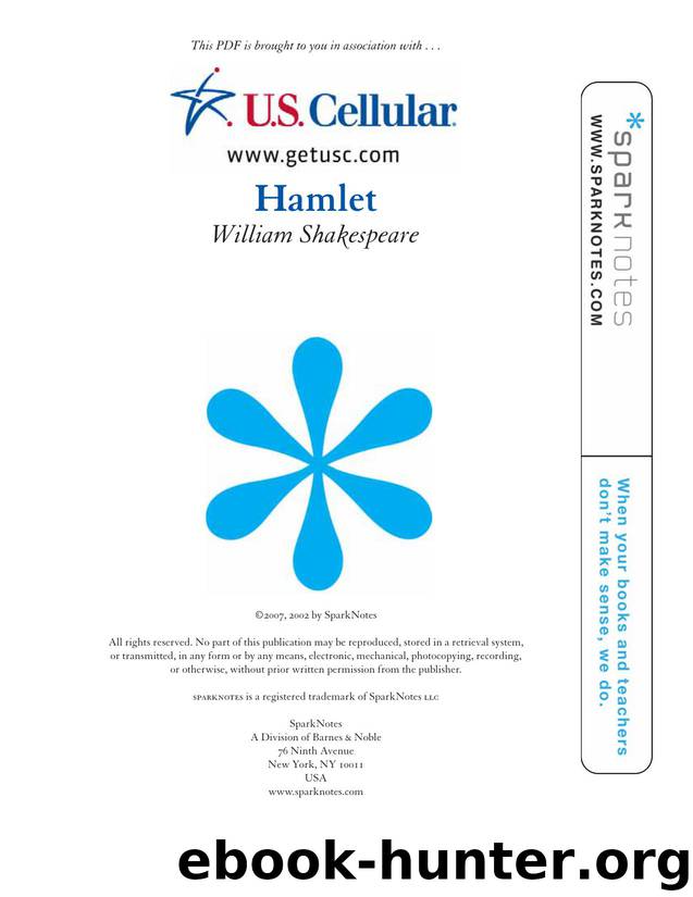Hamlet Sparknotes by Shakespearre SparkNotes