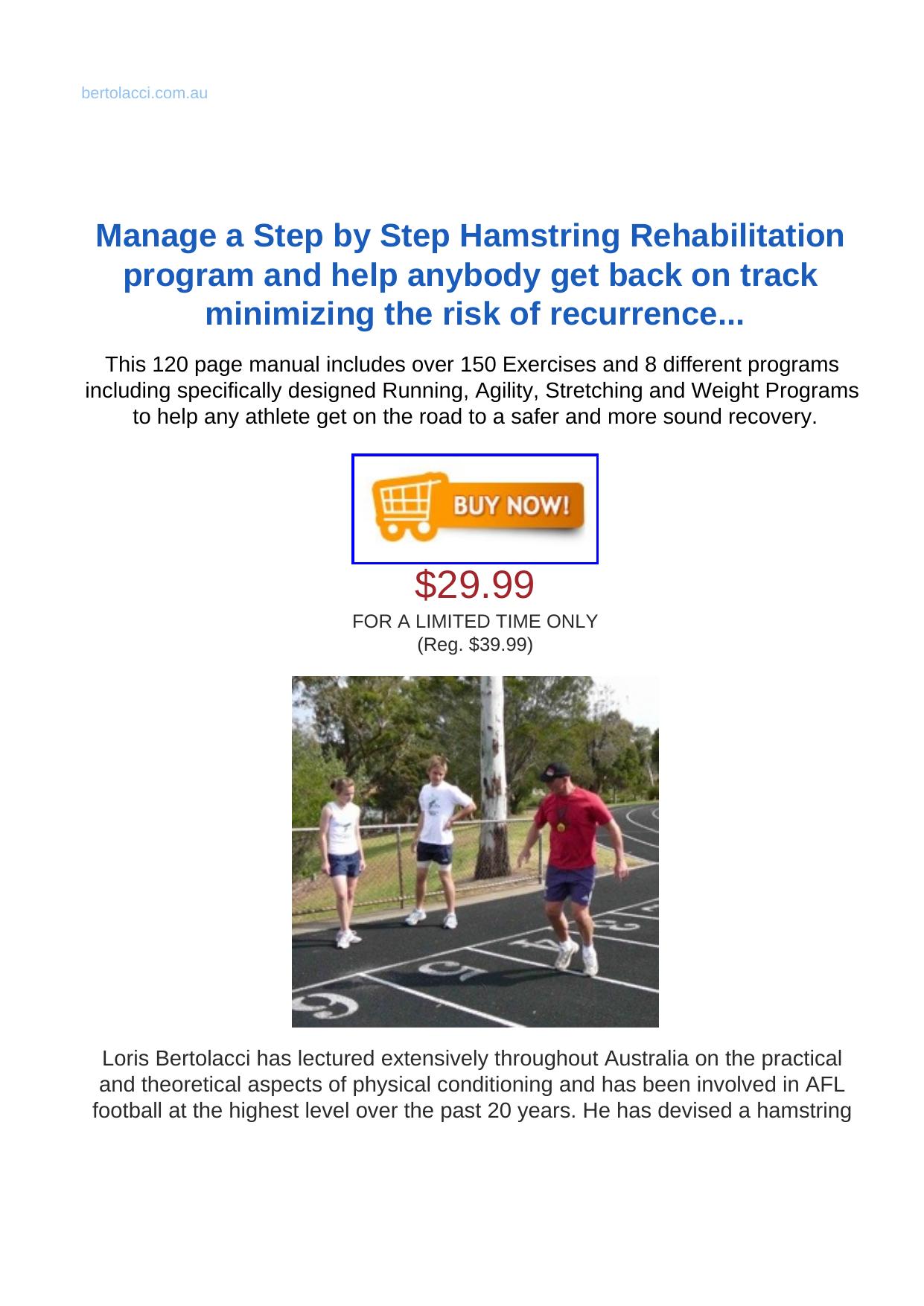 Hamstring Rehabilitation Manual. by Best of Kuszter's Collection