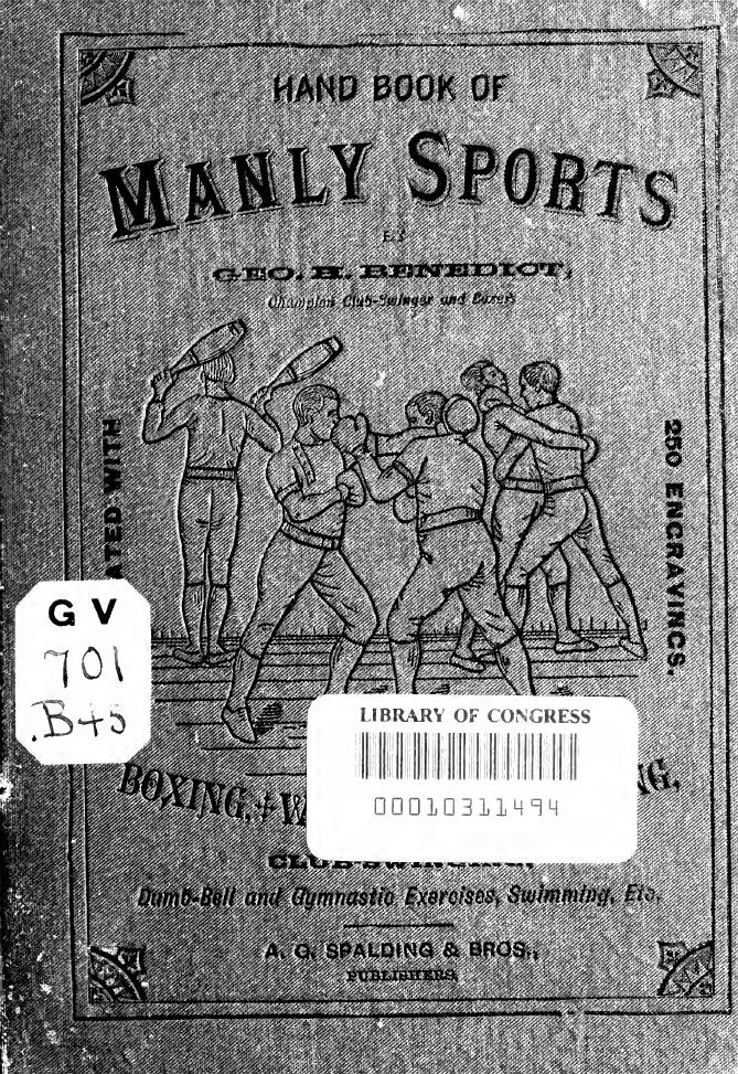 Hand-book of manly sports by Benedict George H