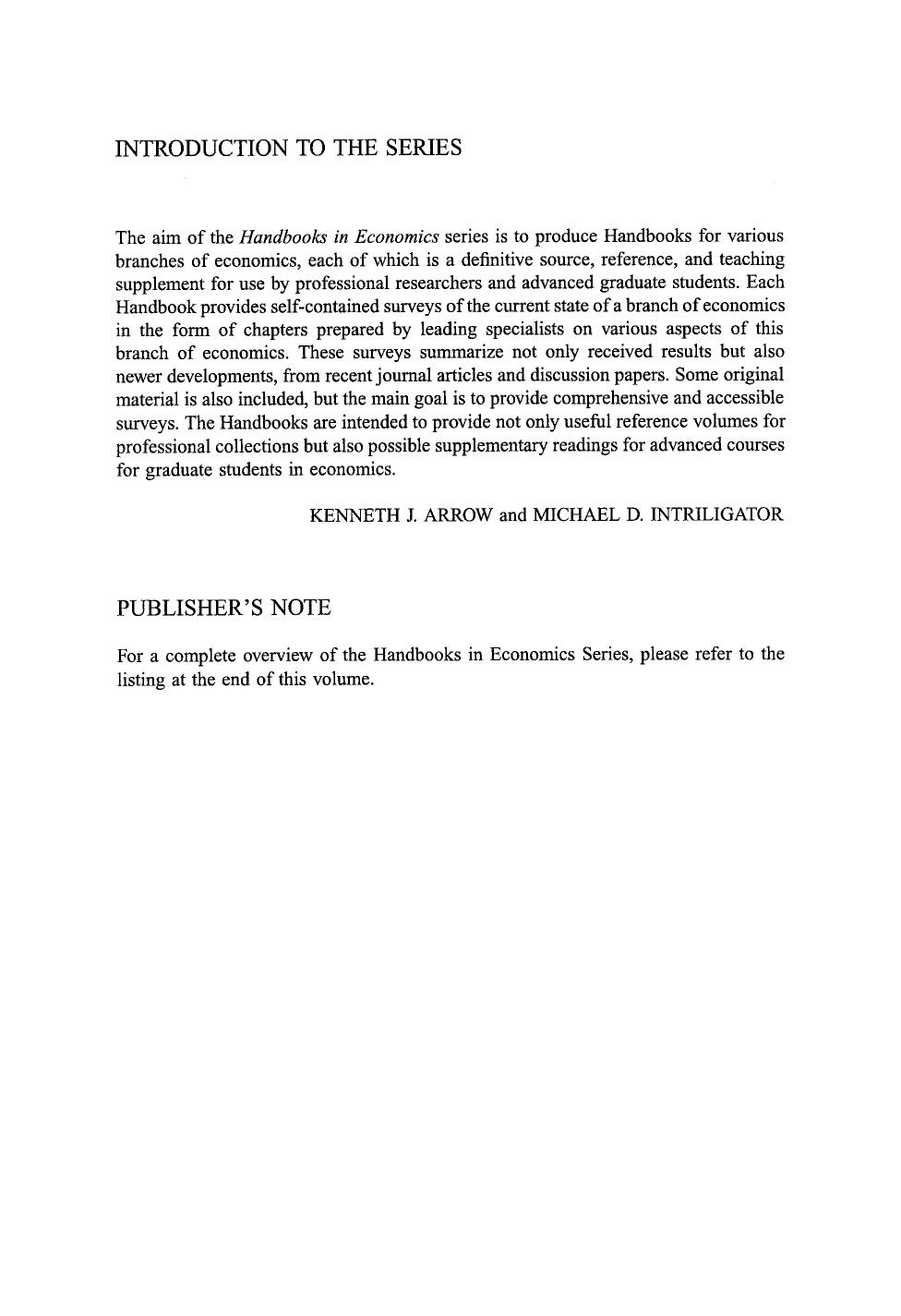 Handbook Of Population And Family Economics, Vol. 1b, part 2 by Rosenzweig M.R. (ed.) Stark O. (ed.)