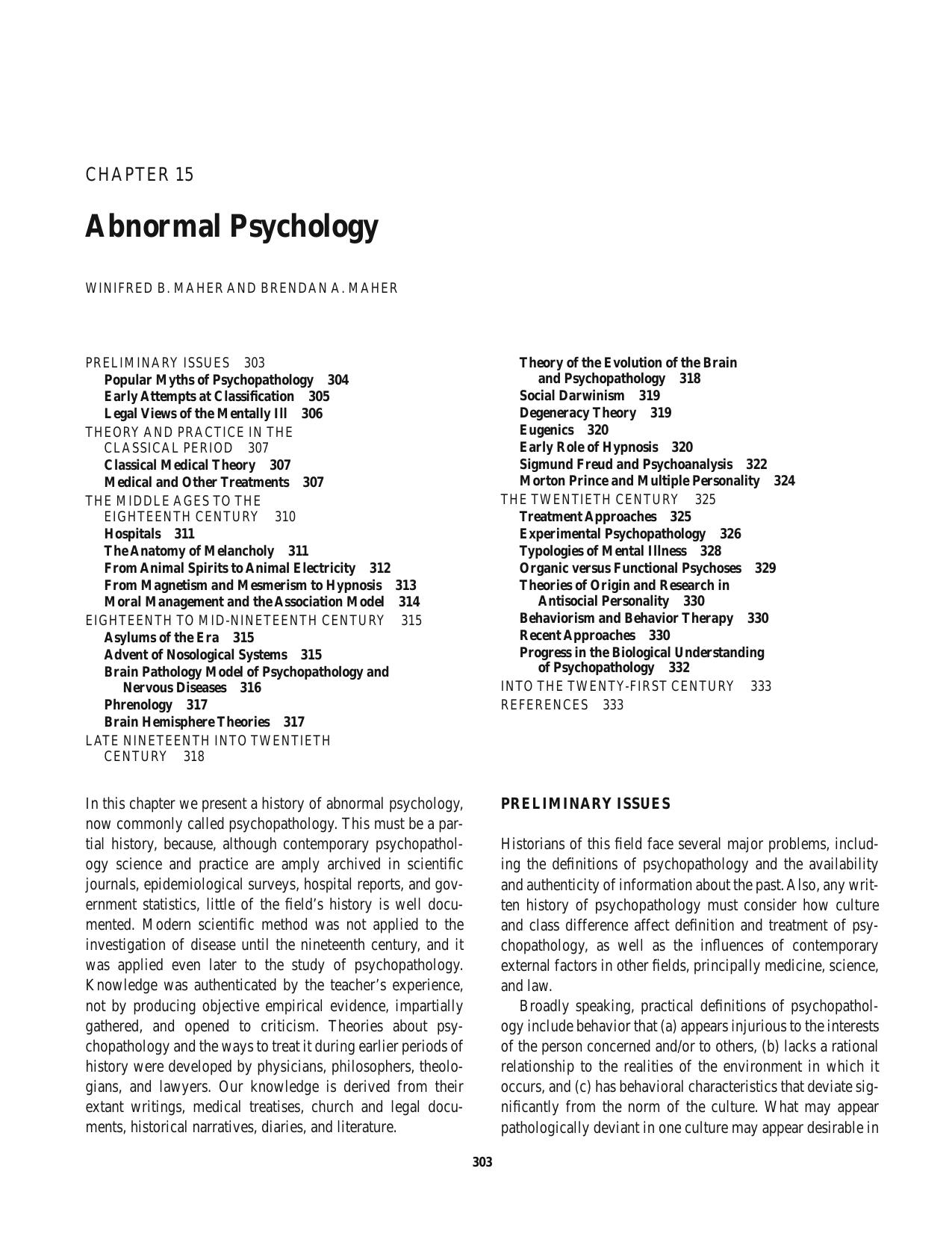 Handbook Of Psychology - Vol 01 by History Of Psychology