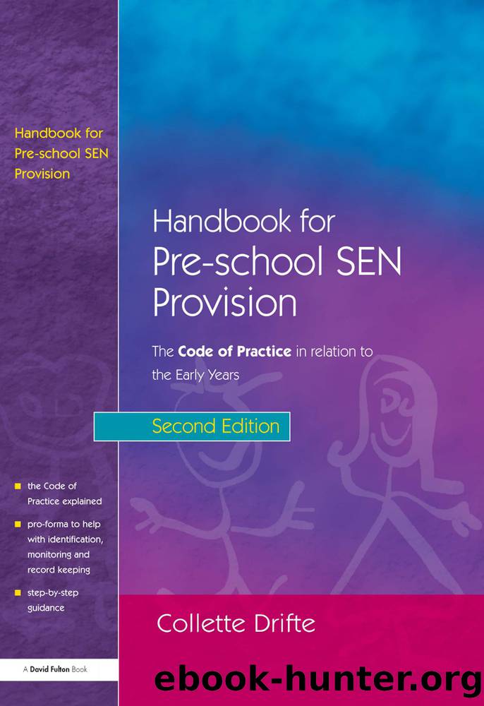 Handbook for Pre-School SEN Provision by Spencer Chris;Schnelling Kate;Drifte Collette;