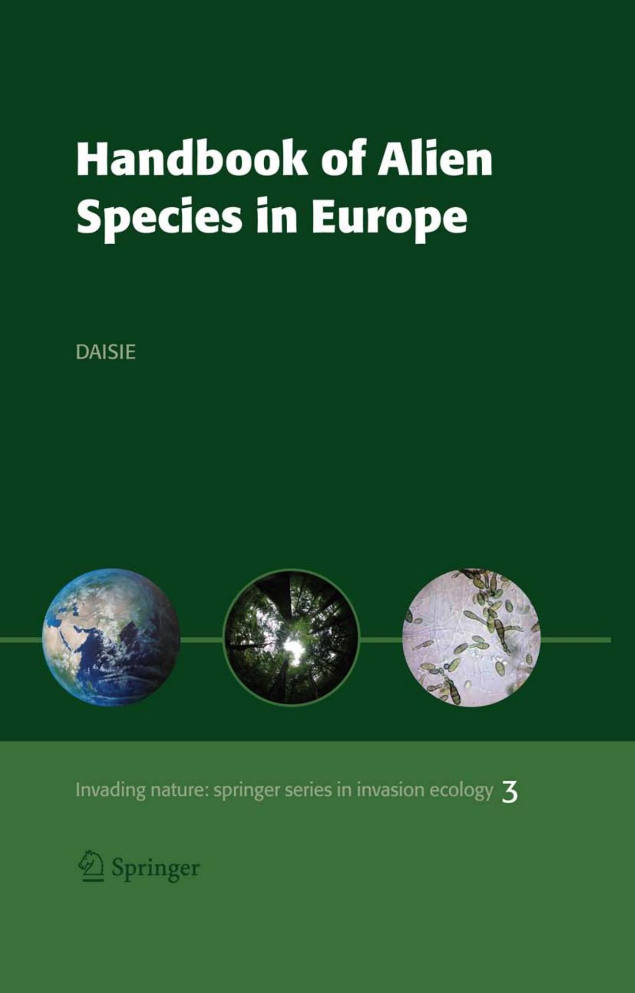 Handbook of Alien Species in Europe by Delivering Alien Invasive Species