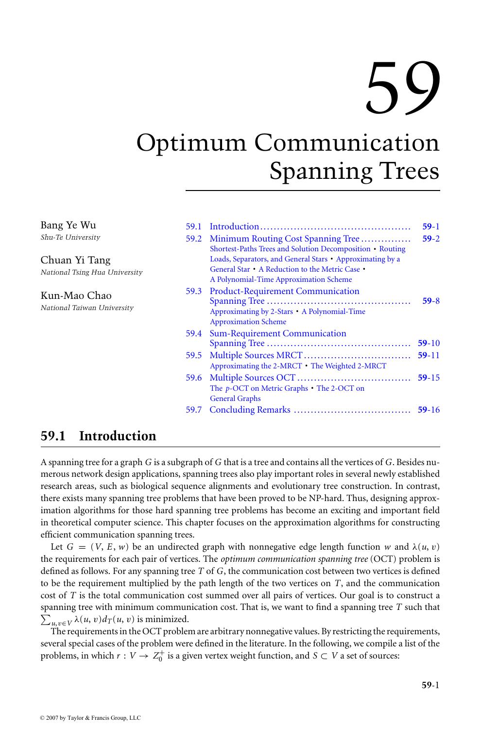 Handbook of Approximation Algorithms and Metaheuristics by Bang Ye Wu Chuan Yi Tang & Kun-Mao Chao