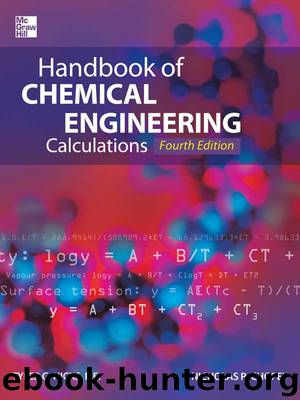 Handbook of Chemical Engineering Calculations, Fourth Edition by Tyler Hicks & Nicholas Chopey