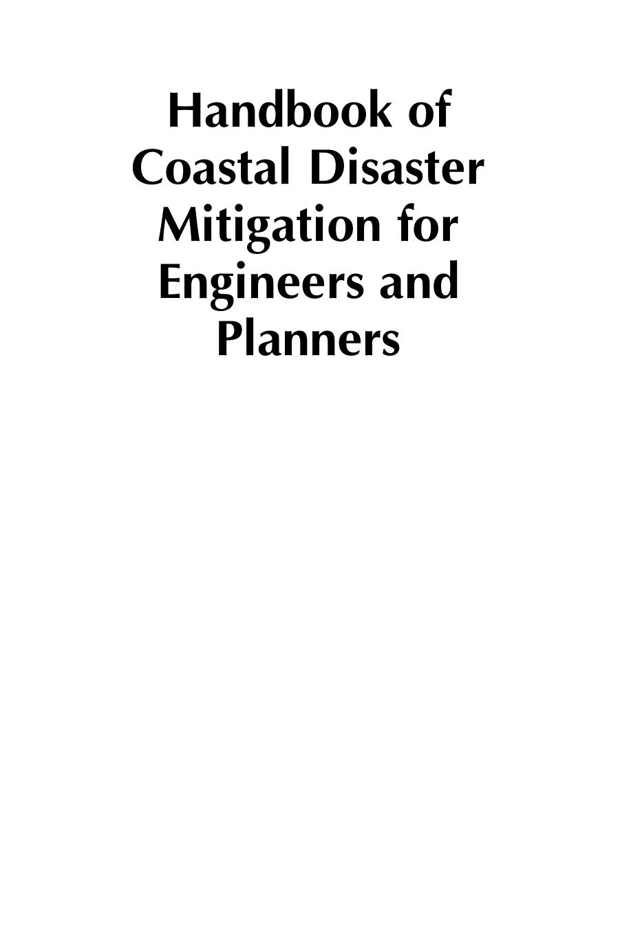 Handbook of Coastal Disaster Mitigation for Engineers and Planners by Esteban Miguel; Shibayama Tomoya; Takagi Hiroshi