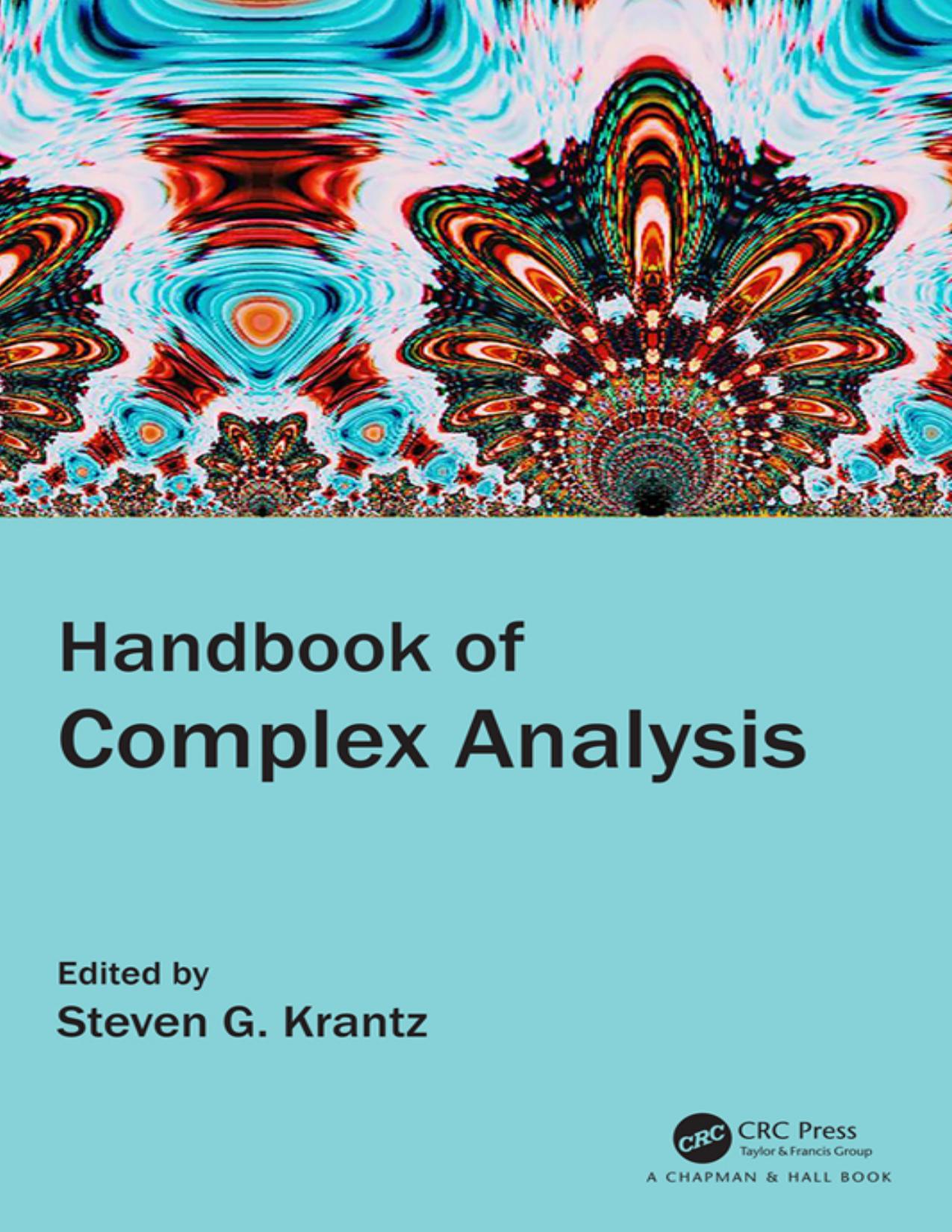 Handbook of Complex Analysis by Steven G. Krantz (editor)
