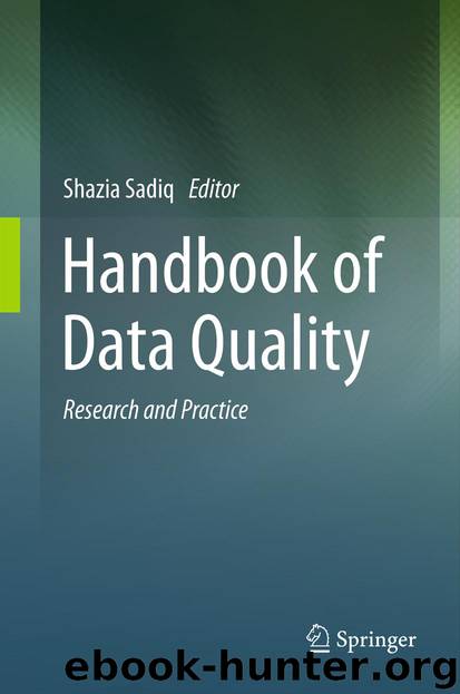 Handbook of Data Quality by Shazia Sadiq