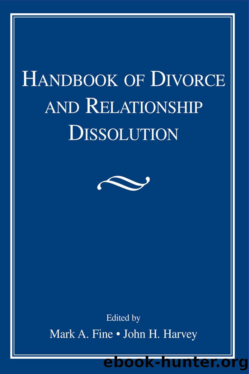 Handbook of Divorce and Relationship Dissolution by Unknown