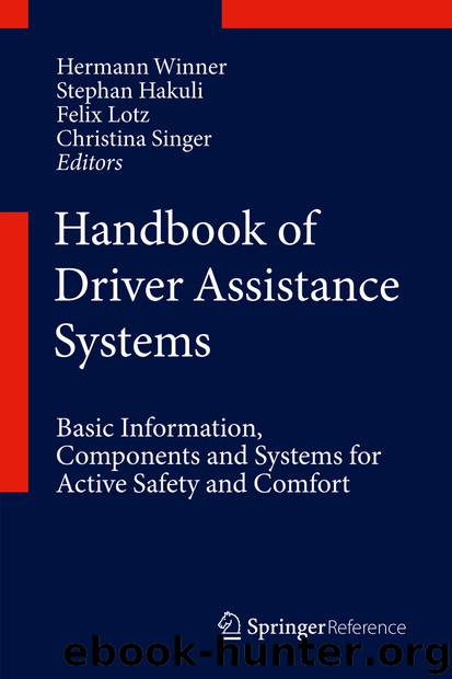 Handbook of Driver Assistance Systems by Hermann Winner Stephan Hakuli Felix Lotz & Christina Singer