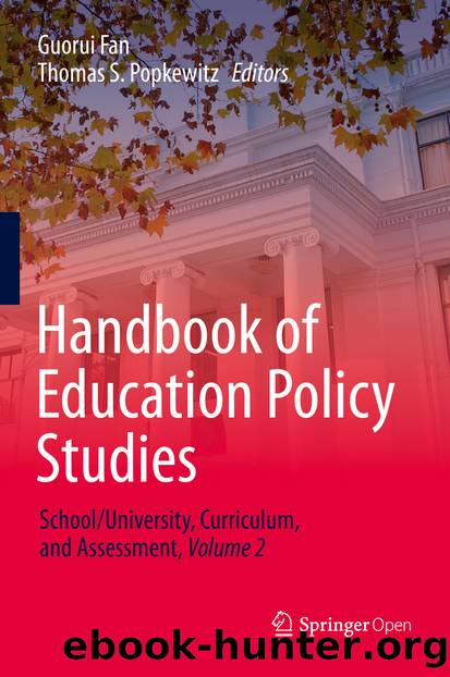 Handbook of Education Policy Studies by Unknown