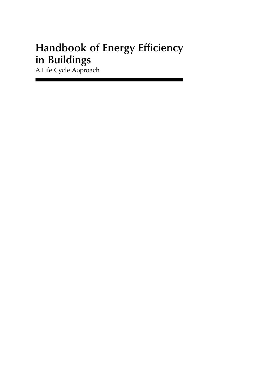 Handbook of Energy Efficiency in Buildings: A Life Cycle Approach by Umberto Desideri; Francesco Asdrubali