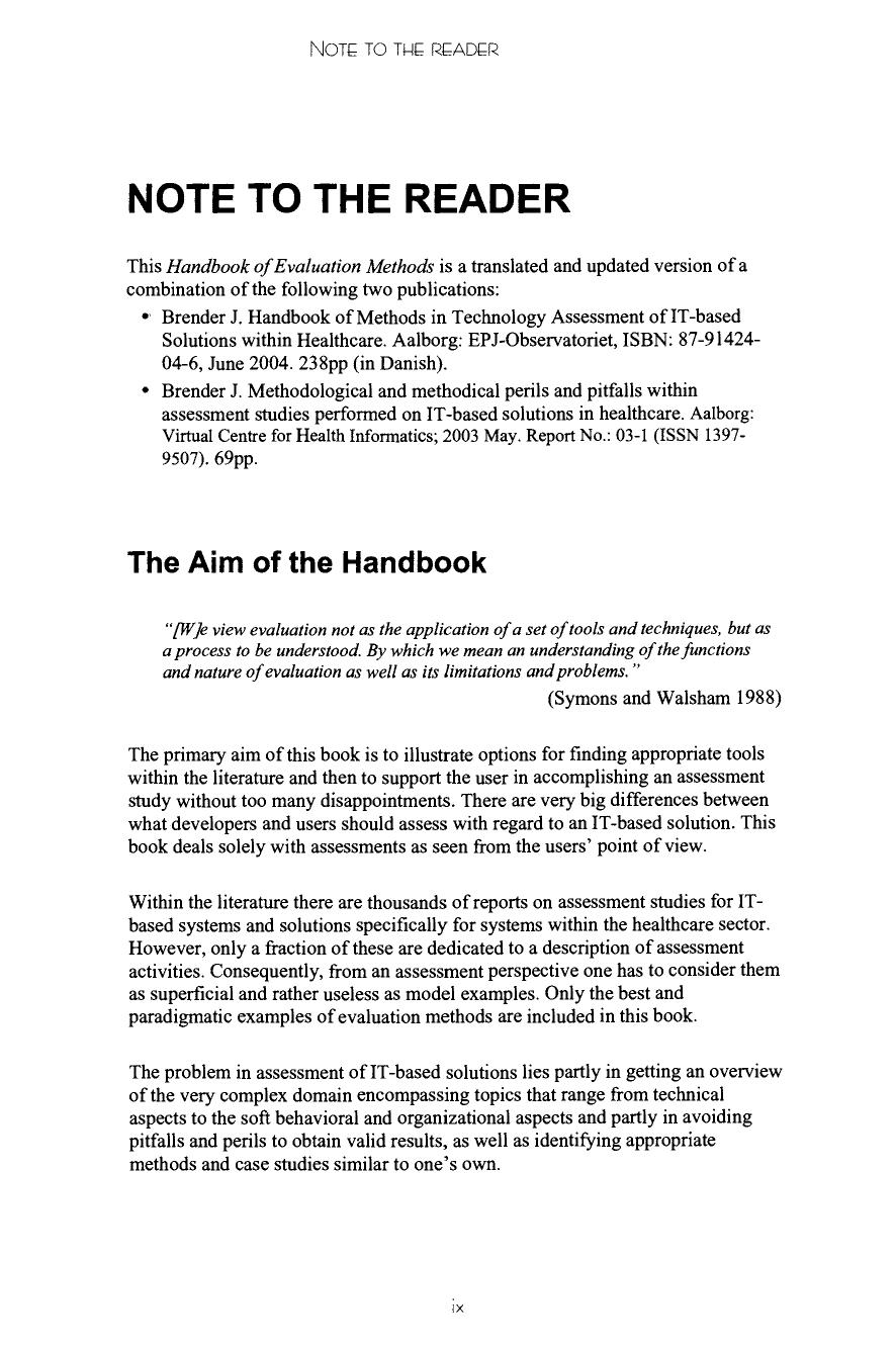 Handbook of Evaluation Methods for Health Informatics by Jytte Brender (Auth.)