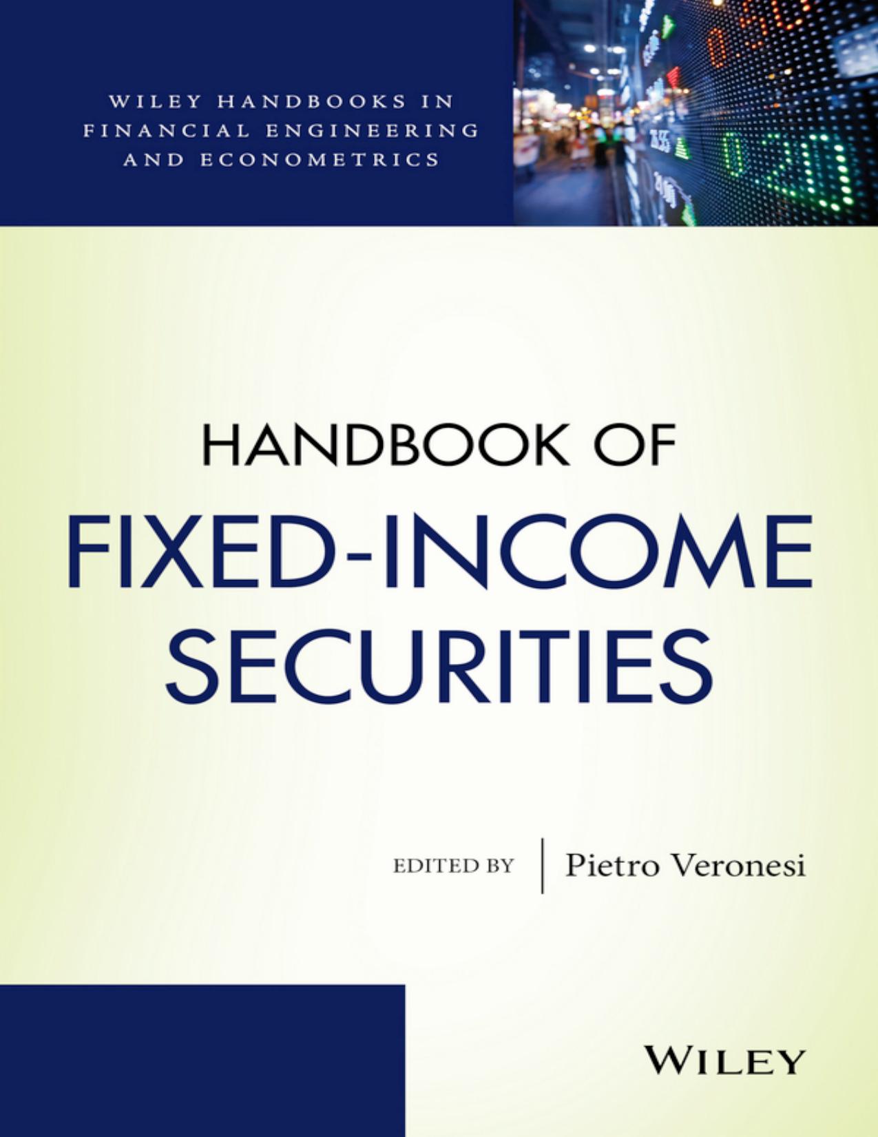 Handbook of Fixed-Income Securities by Pietro Veronesi