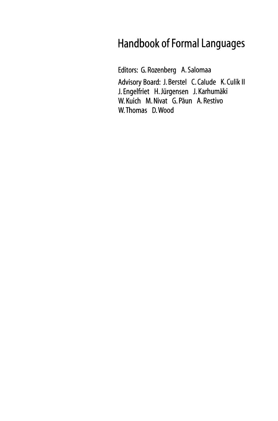 Handbook of Formal Languages: Volume 3 Beyond Words by Ferenc Gécseg Magnus Steinby (auth.) Prof. Dr. Grzegorz Rozenberg Prof. Dr. Arto Salomaa (eds.)
