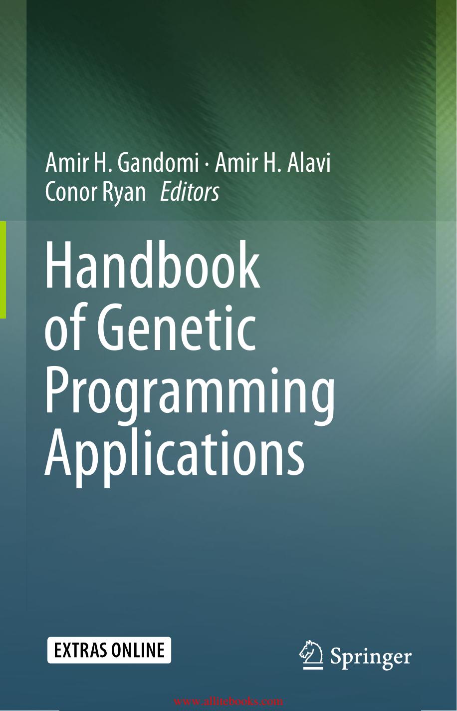 Handbook of Genetic Programming Applications by Unknown