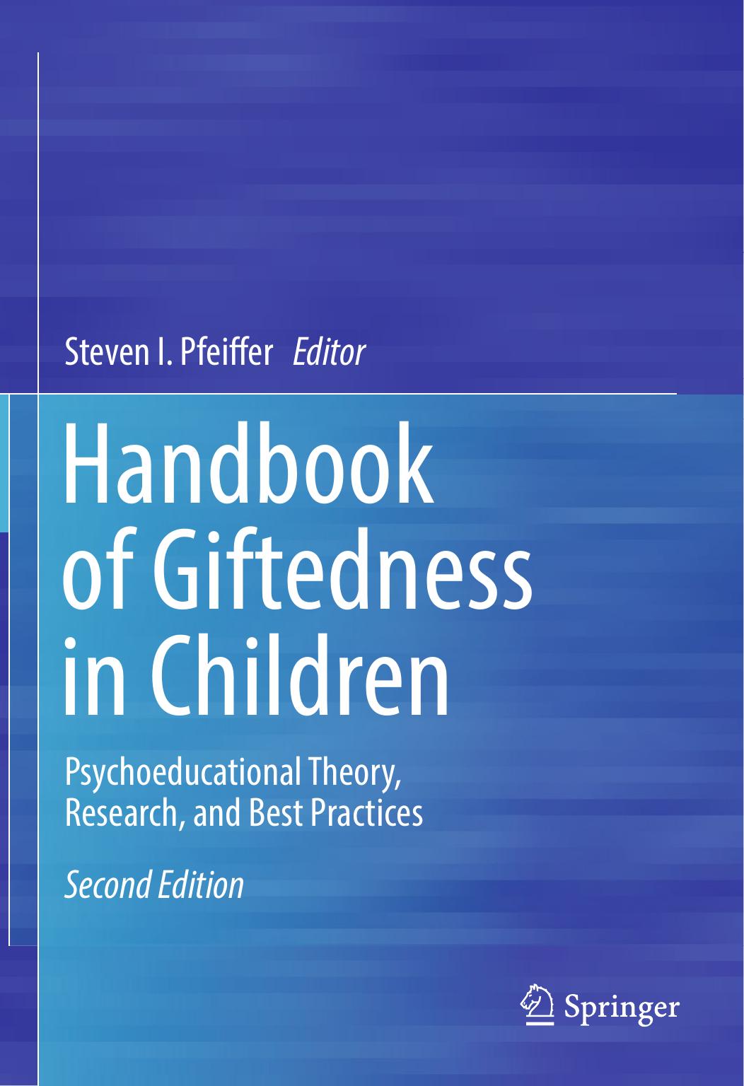 Handbook of Giftedness in Children by Steven I. Pfeiffer